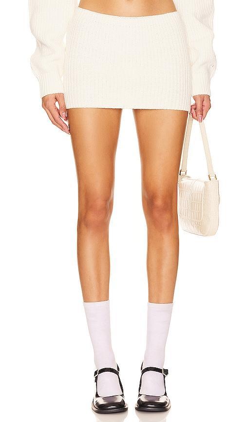 X DANIELLE GUIZIO Rib Knit Mini Skirt Champion Product Image