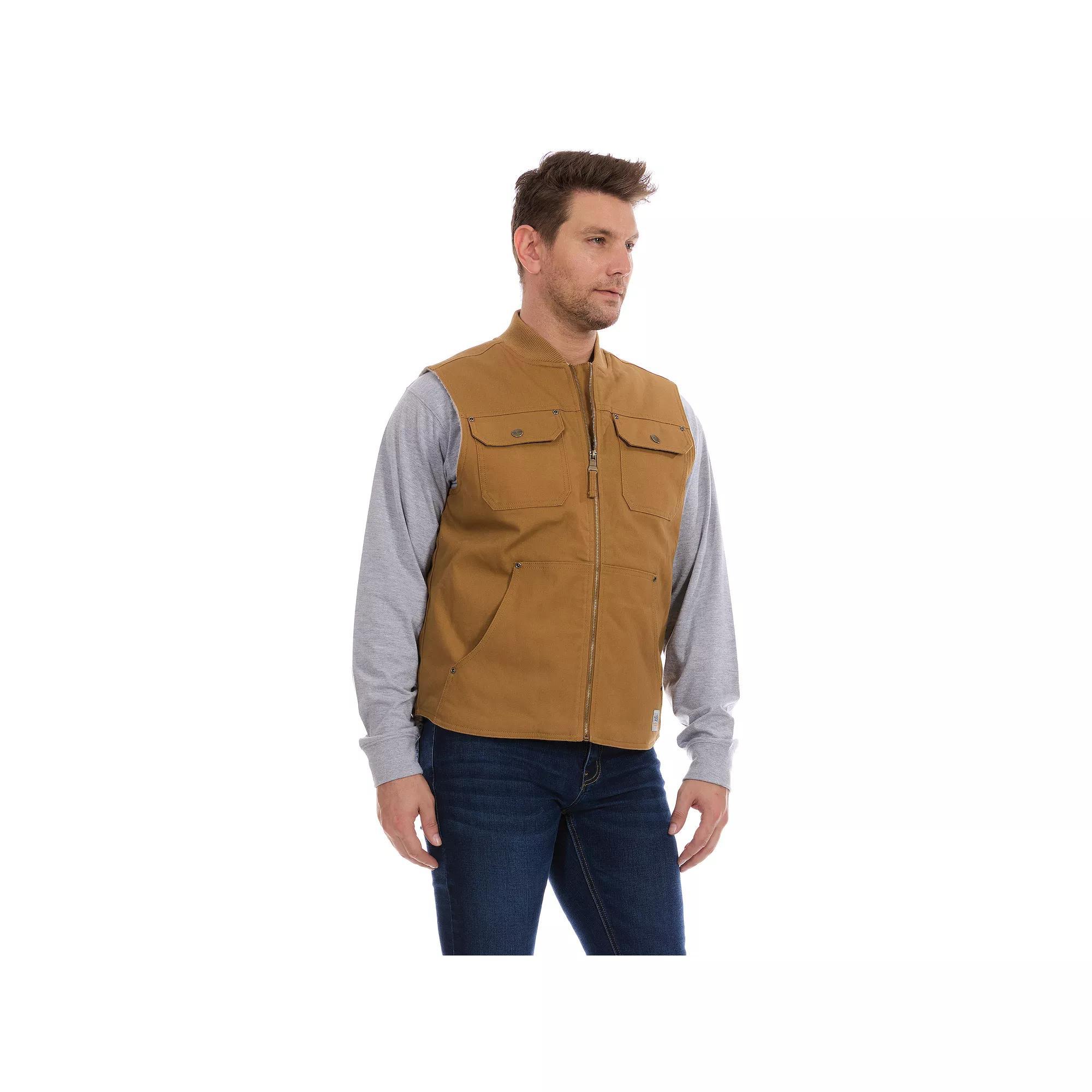 Men's Bass Creek Outfitters® Duck Canvas Vest, Size: XXL, Brown Product Image