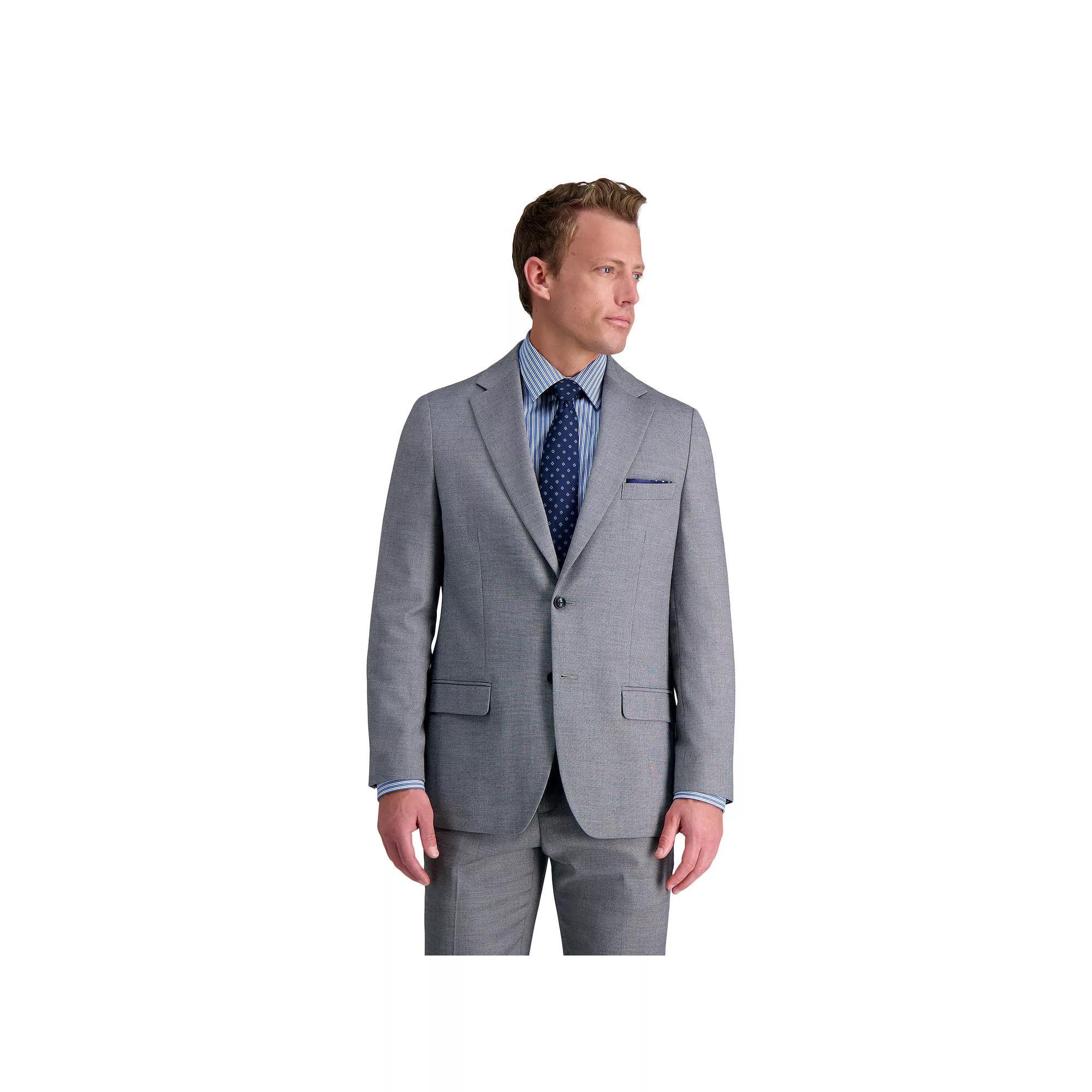 Men's J.M. Haggar™ Tailored Fit Micro Dobby Suit Separate Jacket, Size: 48 LONG, Gray Product Image