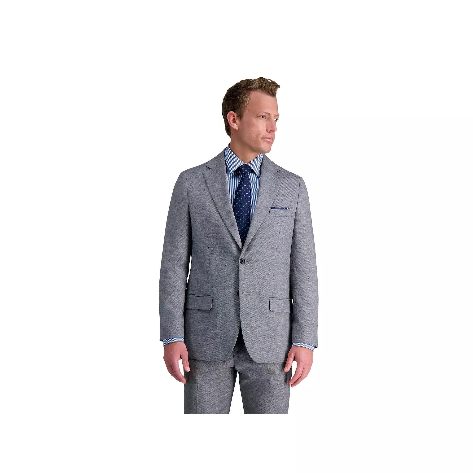 Men's J.M. Haggar™ Tailored Fit Micro Dobby Suit Separate Jacket, Size: 48 LONG, Gray Product Image