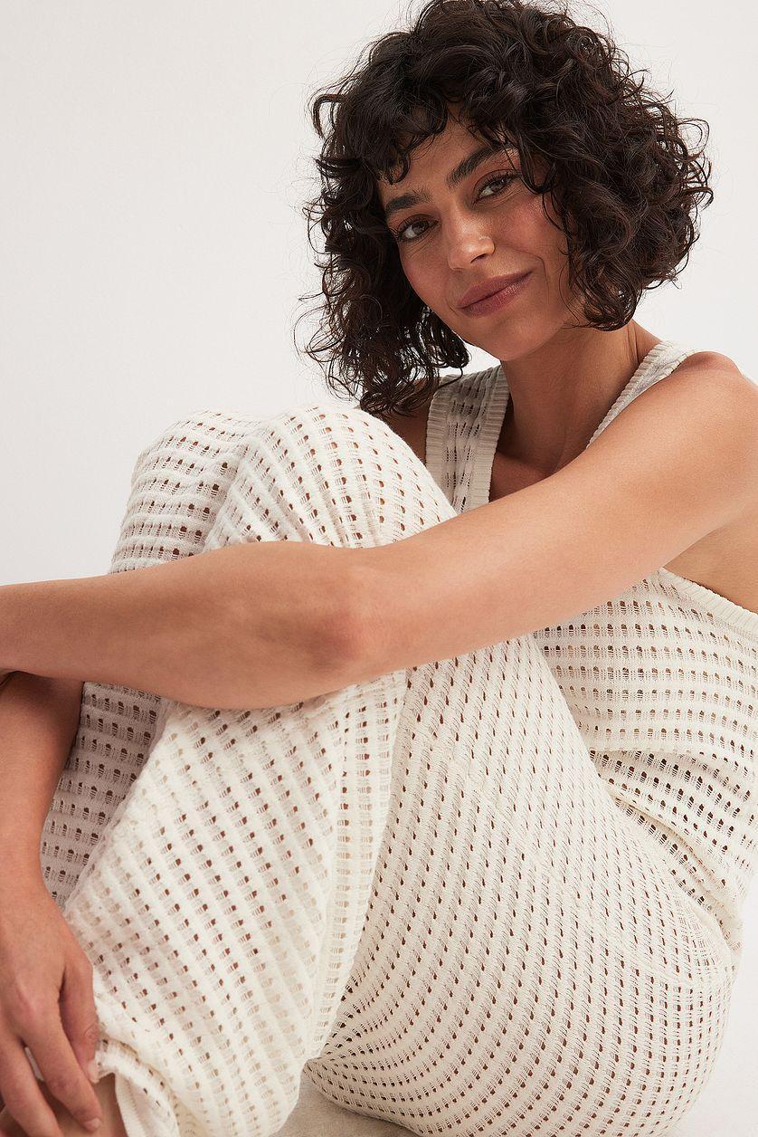 Knitted Crochet Midi Dress Product Image