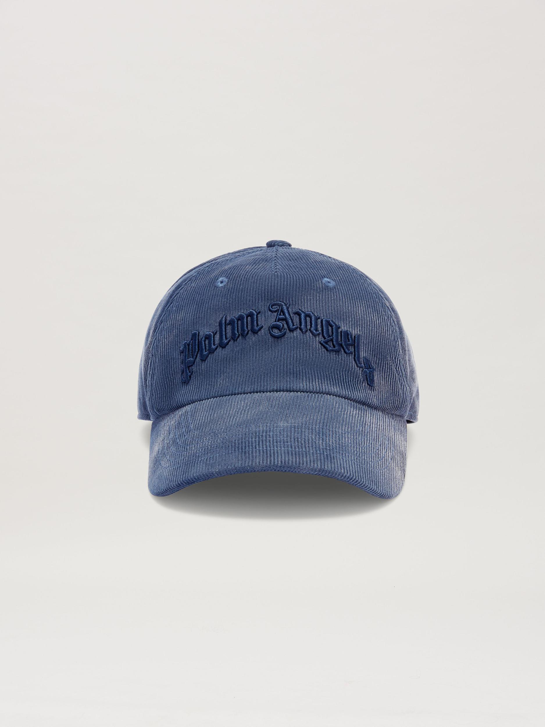 CURVED LOGO CORDUROY CAP VINTAGE BLACK - Product Image