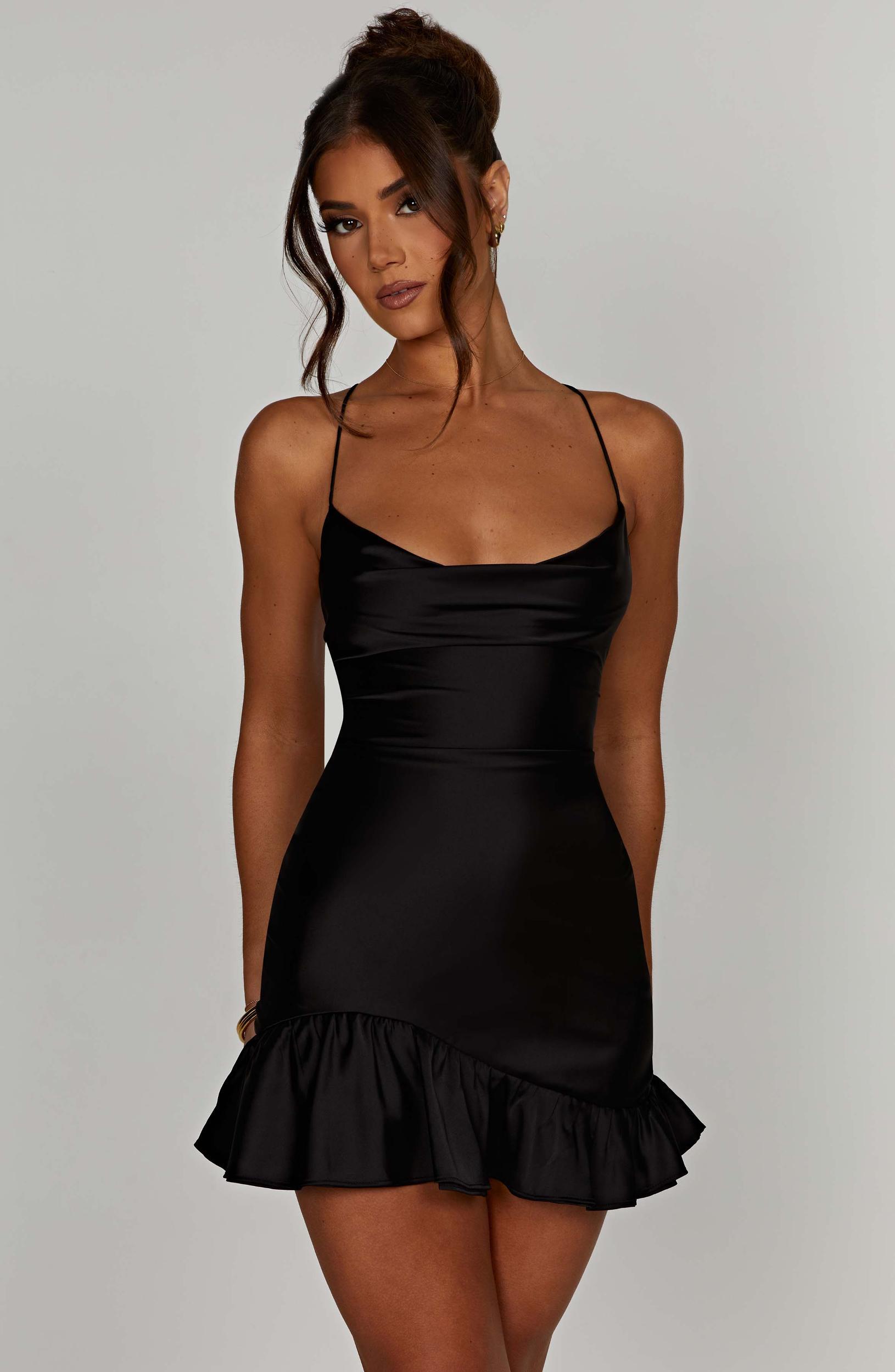 Nicola Mini Dress - Black Product Image