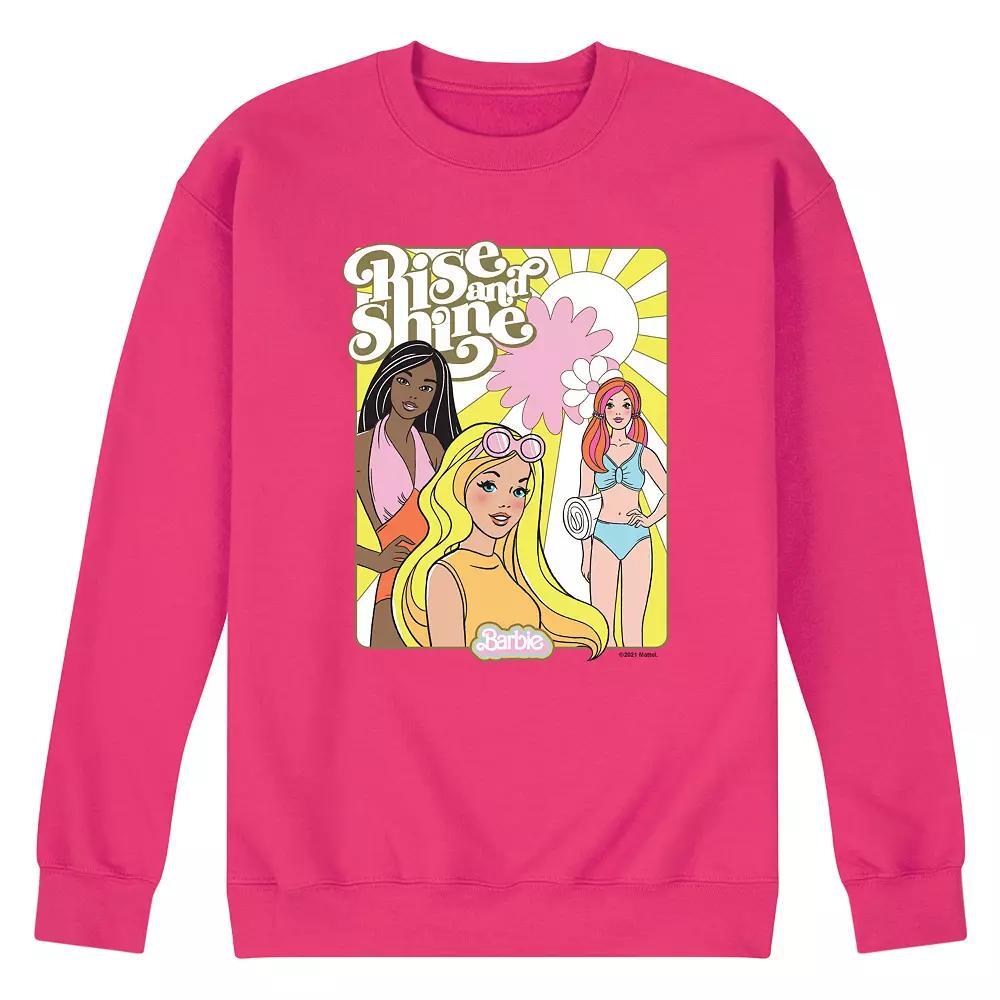Mens Barbie Rise And Shine Fleece Sweatshirt Product Image