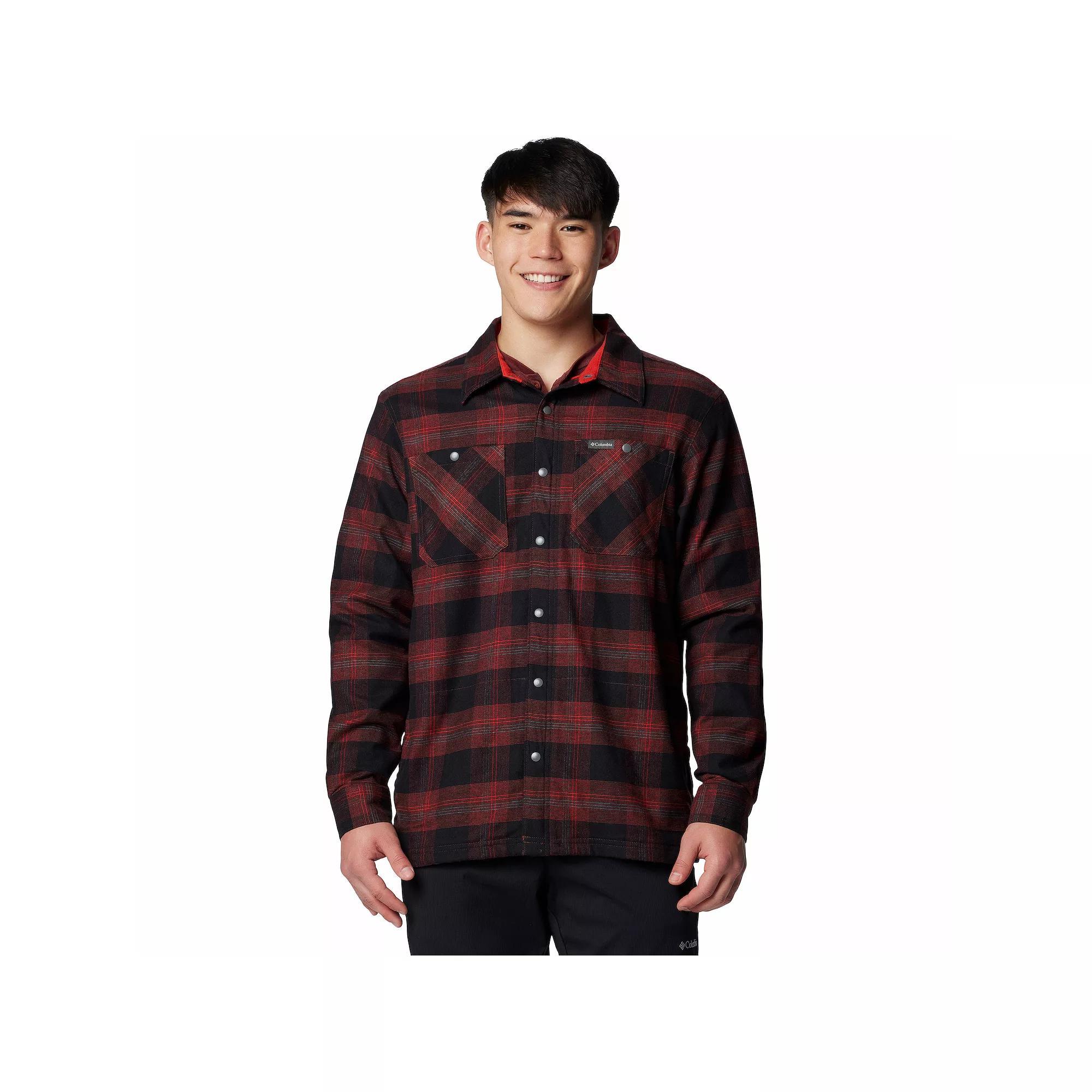 Men's Columbia Cornell Woods Fleece Lined Shirt Jacket, Size: Medium, Spice Product Image