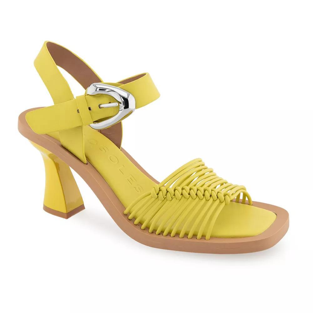 Aerosoles Crew Women's Dress Sandals, Size: 7, Green Sheen Pu Product Image