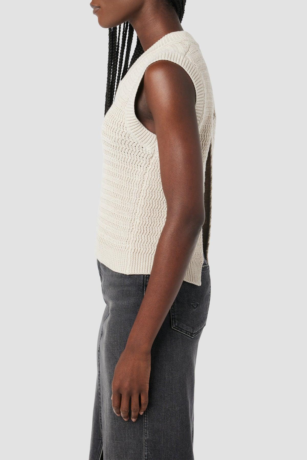 Knot Back Sleeveless Sweater Female Product Image