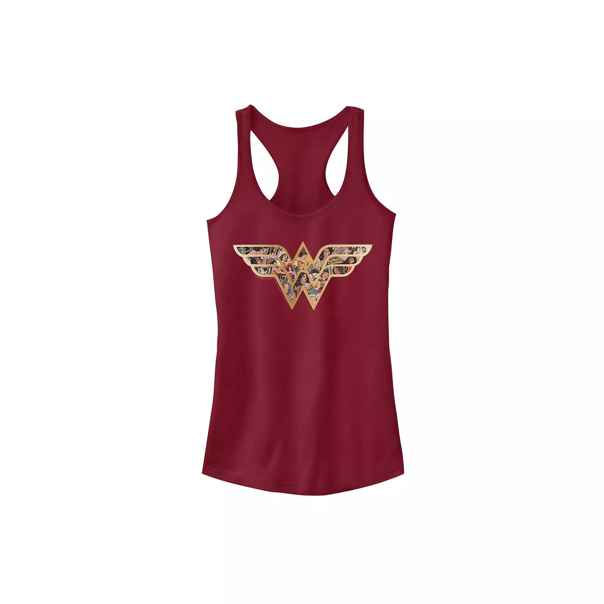 Juniors' DC Comics Wonder Woman Symbol Fill Tank Top, Girl's, Size: XL, Red Product Image
