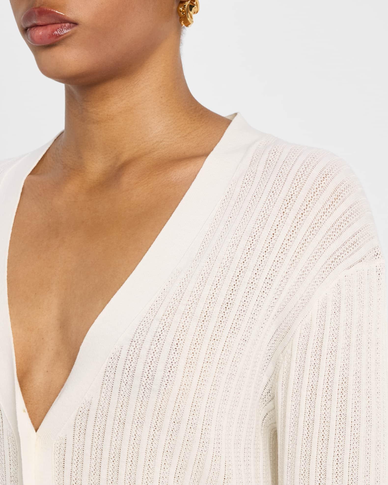 Pointelle-Knit Cardigan Product Image