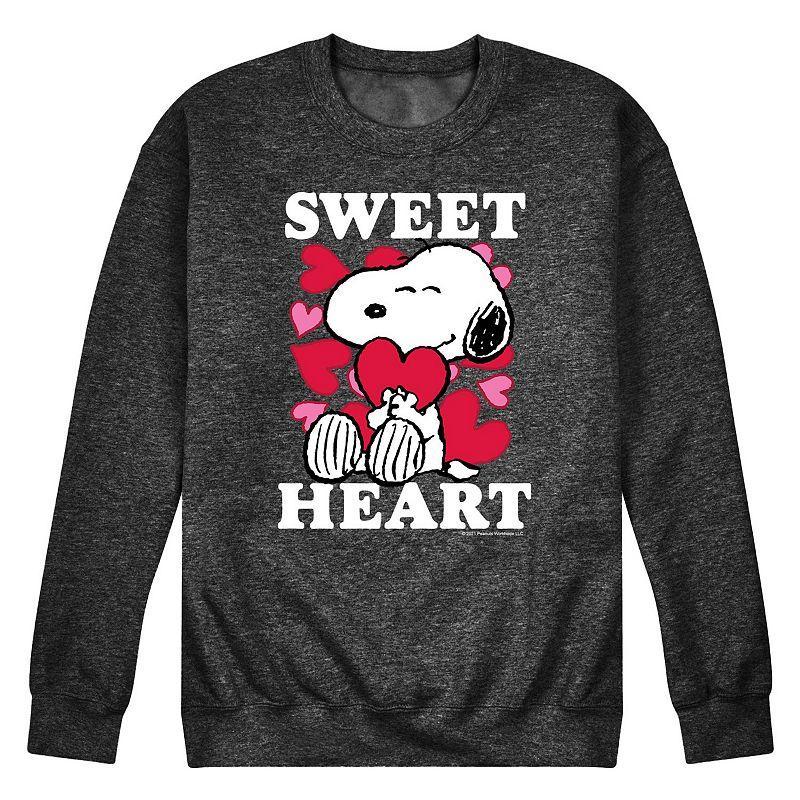 Mens Peanuts Sweetheart Fleece Sweatshirt Product Image