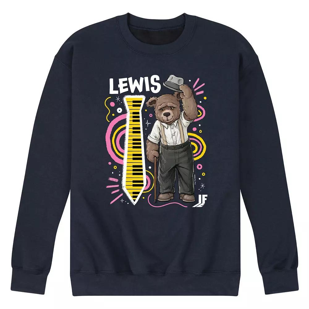 Mens IF Lewis Fleece Sweatshirt Blue Product Image