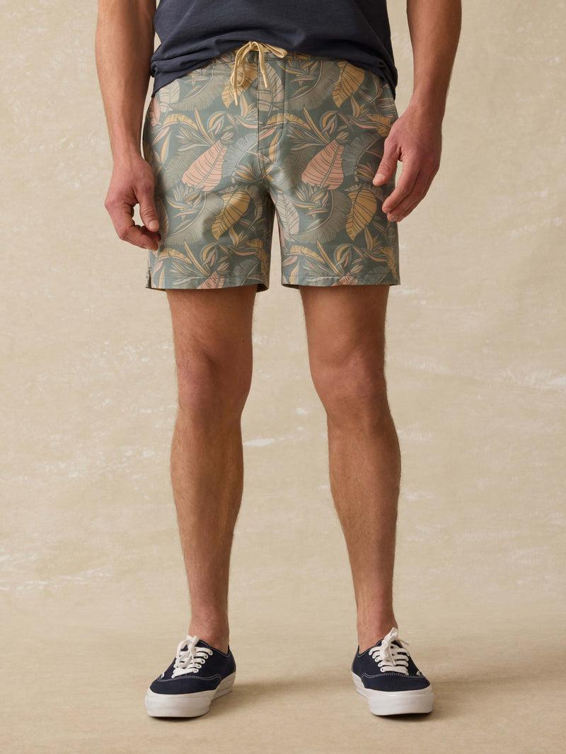 Biarritz Boardshort - Valley Sunwashed Leaves Product Image
