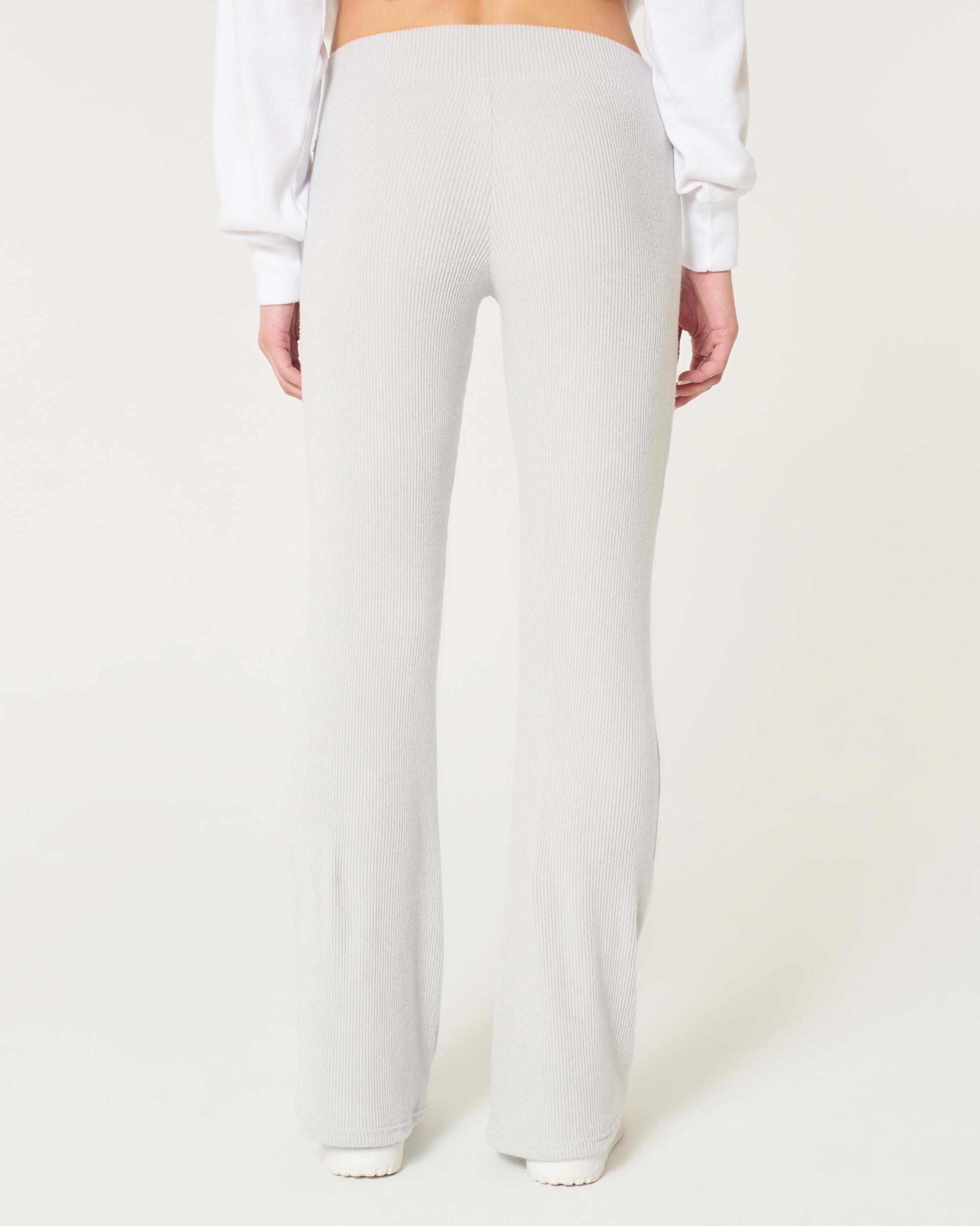 Cozy Ribbed Flare Pants Product Image