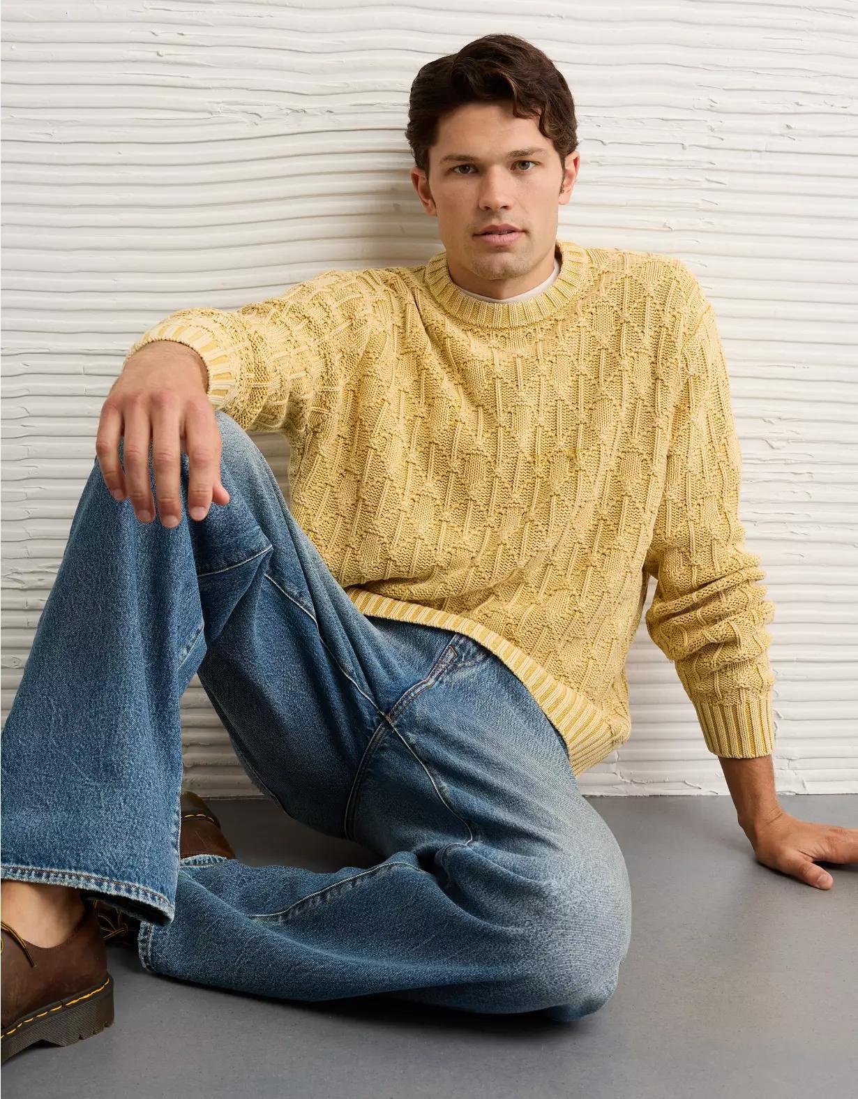 AE Fisherman Crew Neck Sweater Product Image