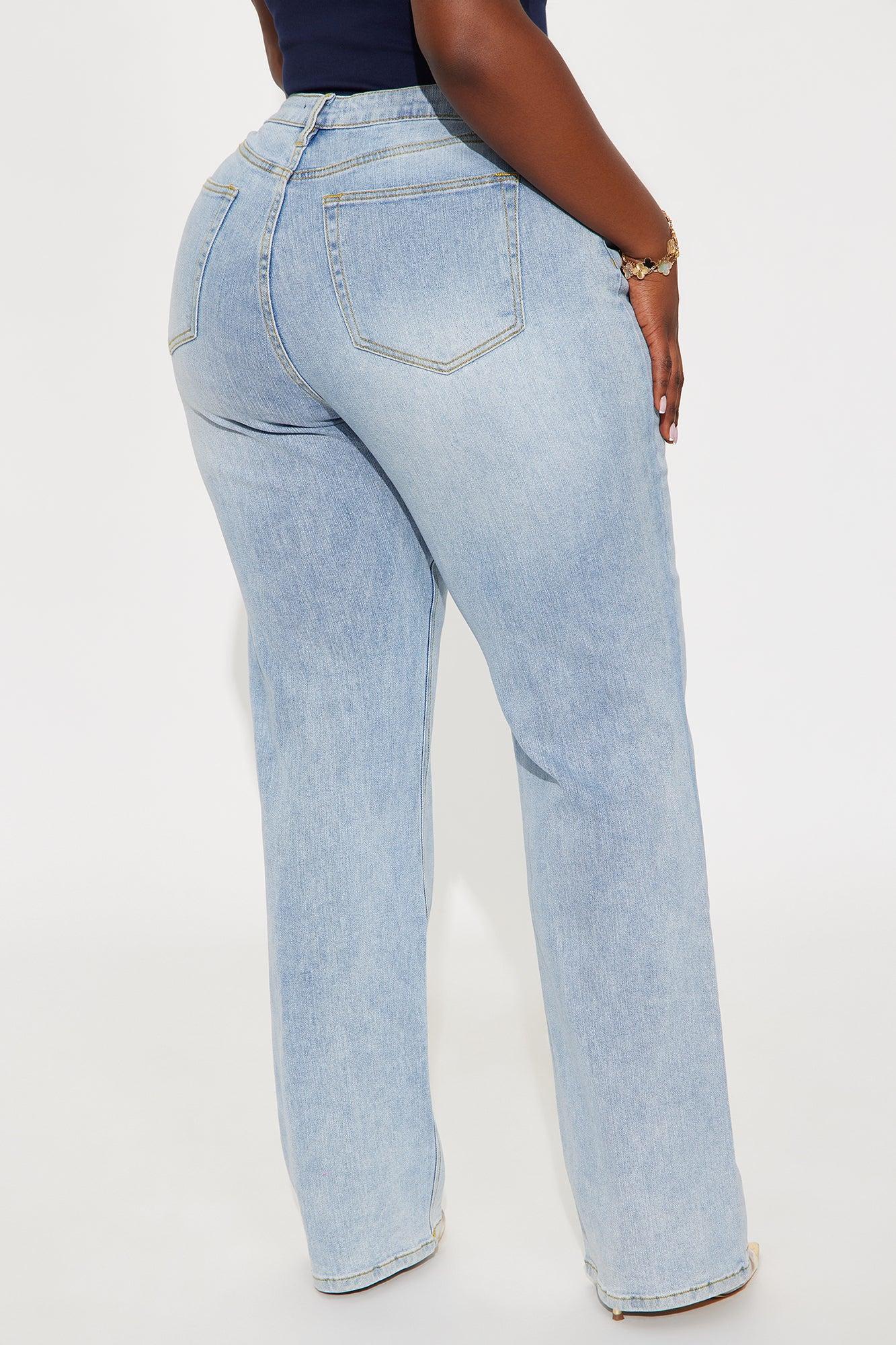 Tall Be Authentic Slouchy Stretch Straight Leg Jeans - Vintage Wash Product Image