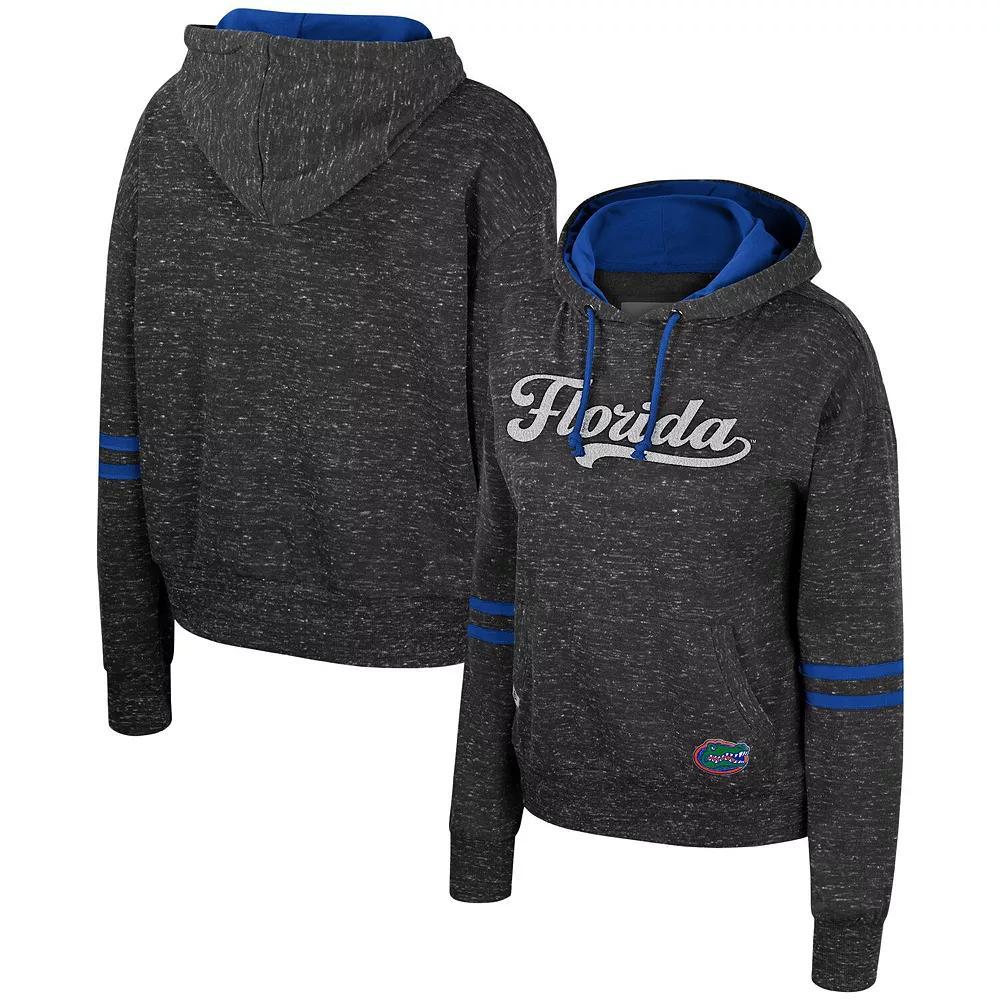 Womens Colosseum Charcoal Illinois Fighting Illini Catherine Speckle Pullover Hoodie Product Image