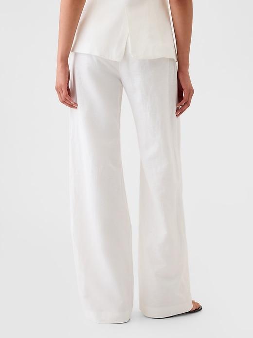 365 High Rise Linen-Cotton Trousers Product Image