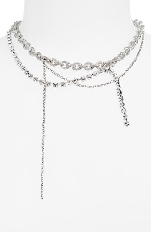 JUSTINE CLENQUET Daisy Necklace In Palladium Product Image