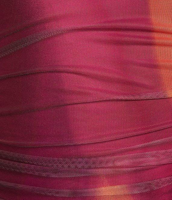 GB Abstract Mesh One Shoulder Bodysuit Product Image