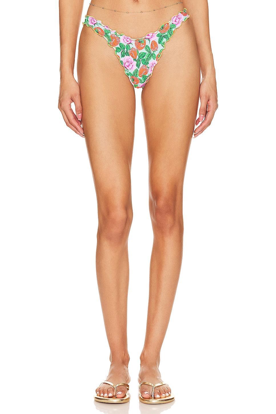 Strawberry Fields Wavy Luxe Bikini Bottom Luli Fama Product Image
