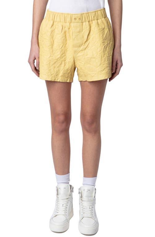 Womens Pax Leather Shorts Product Image
