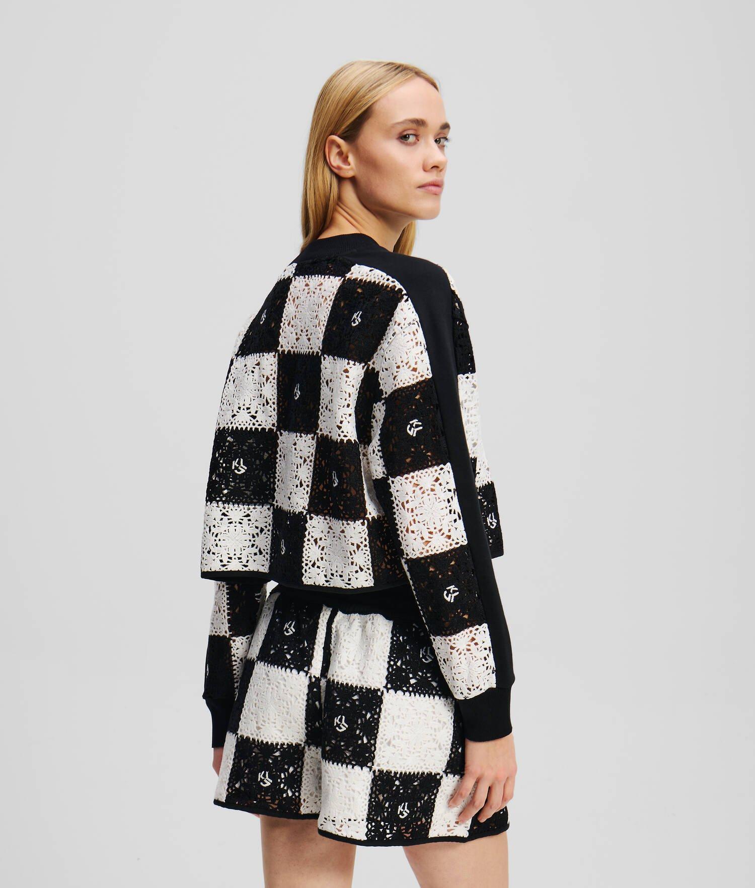 CROCHET CROPPED SWEATER Product Image