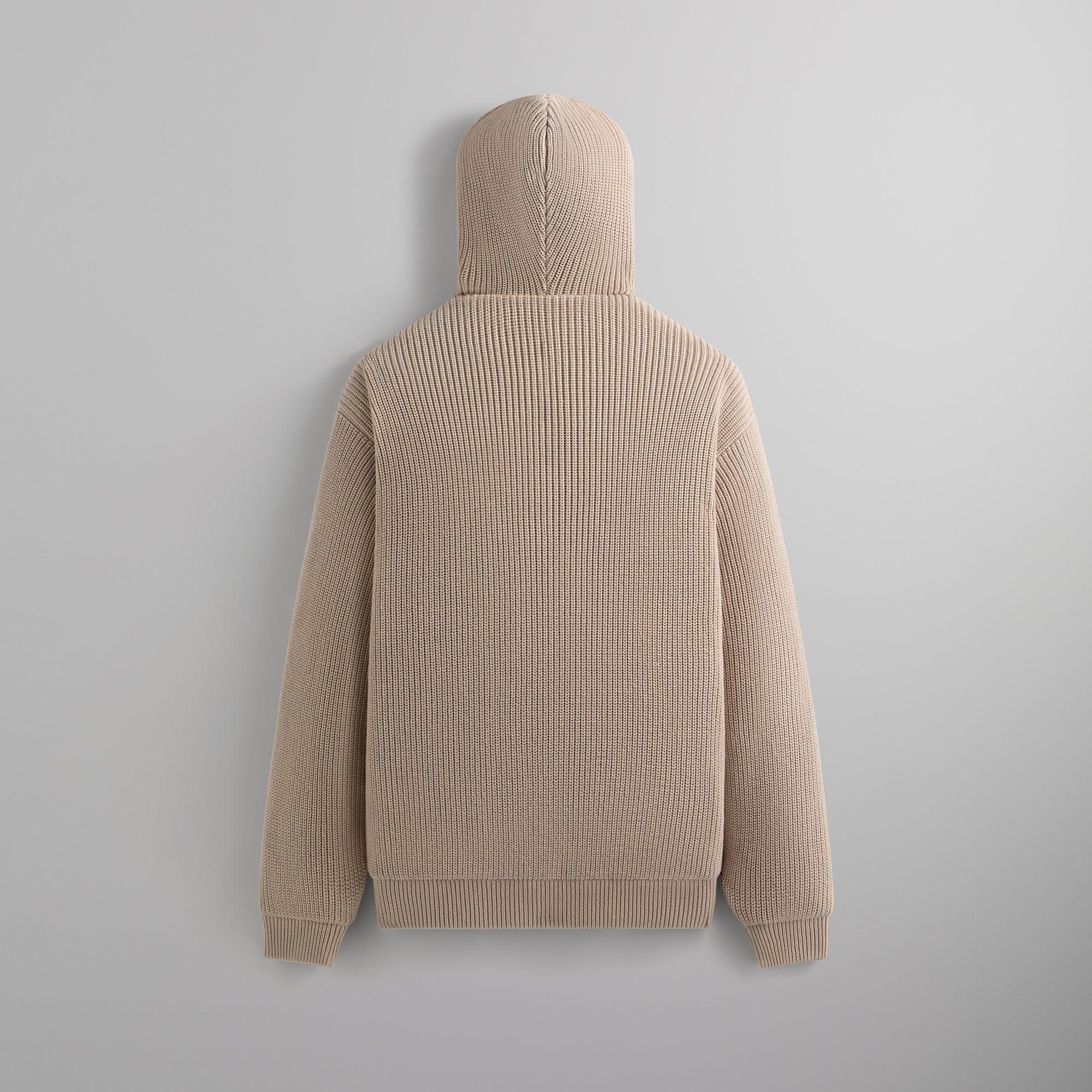 Kith Reversible Rib Knit Sierra Hoodie - Grain Male Product Image