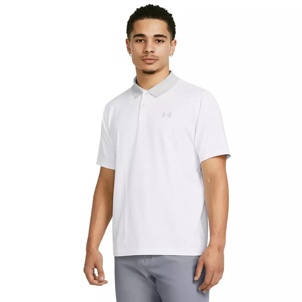 Big & Tall Under Armour Classic-Fit Striped Performance Polo, Men's, Size: Large Tall, Hydro Blue Product Image