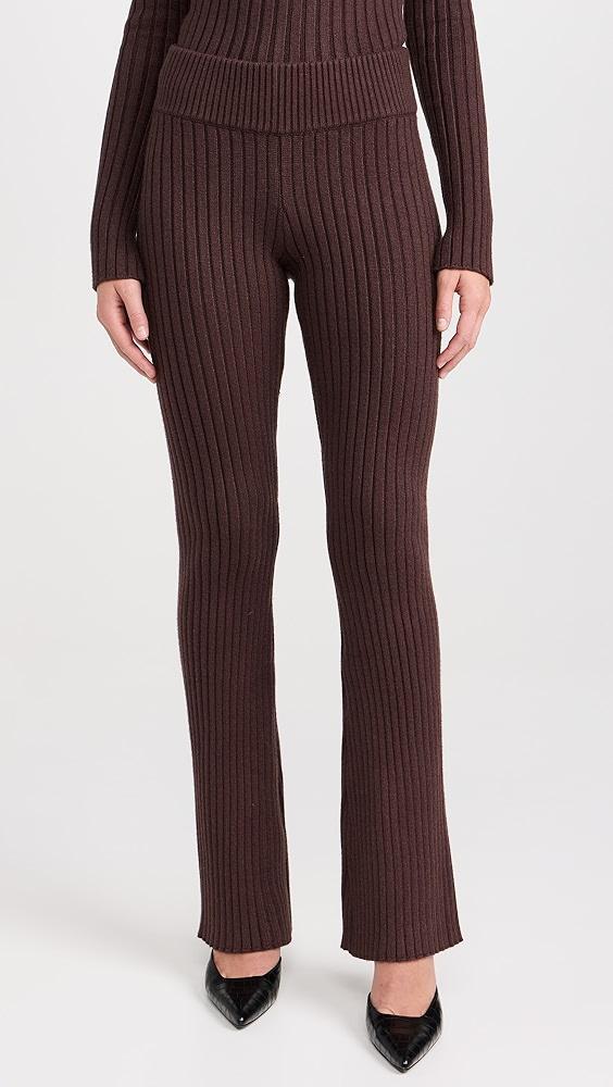 GUIZIO Thalia Rib Pants | Shopbop Product Image