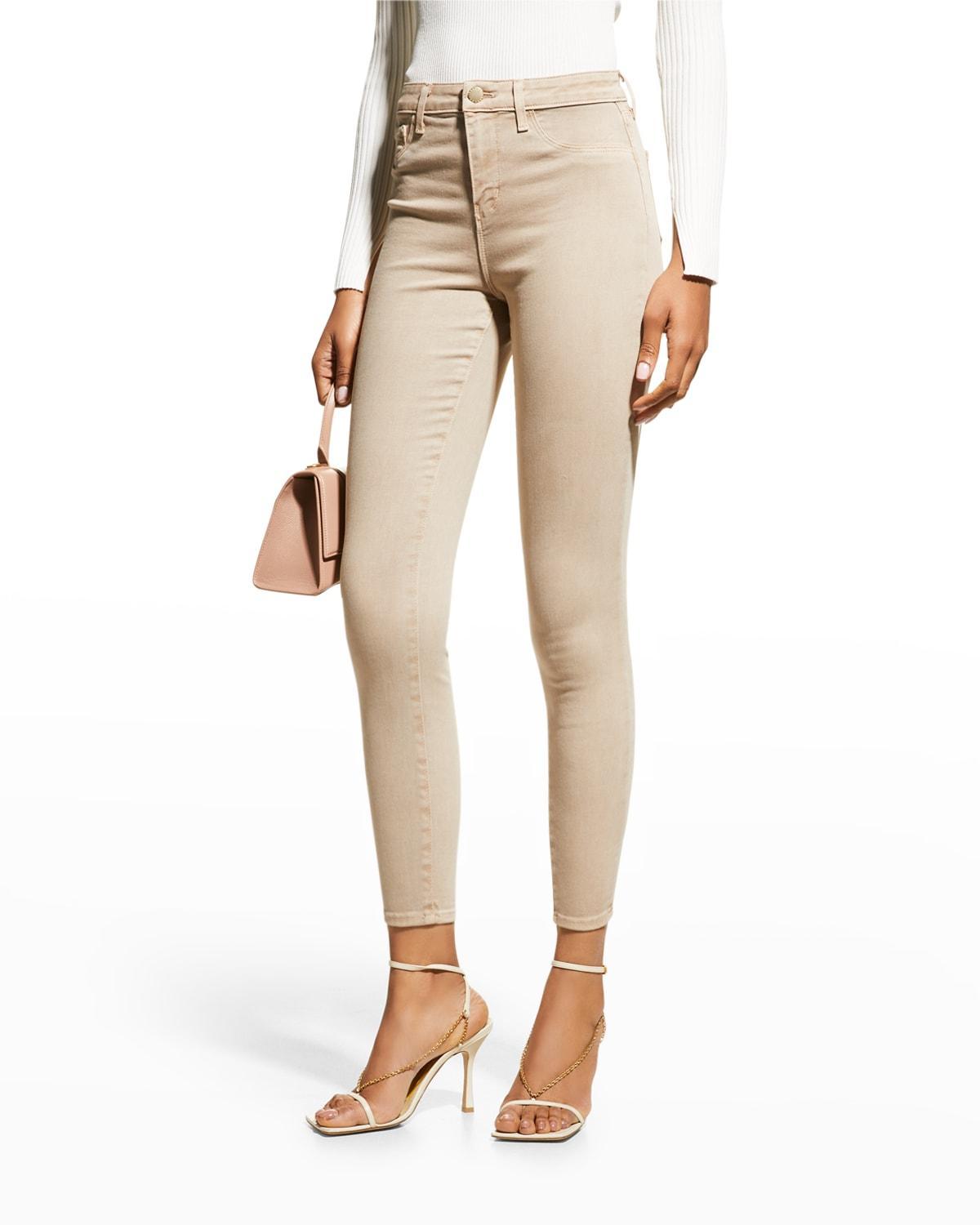 LAgence Margot Cropped Jeans in Blanc Product Image