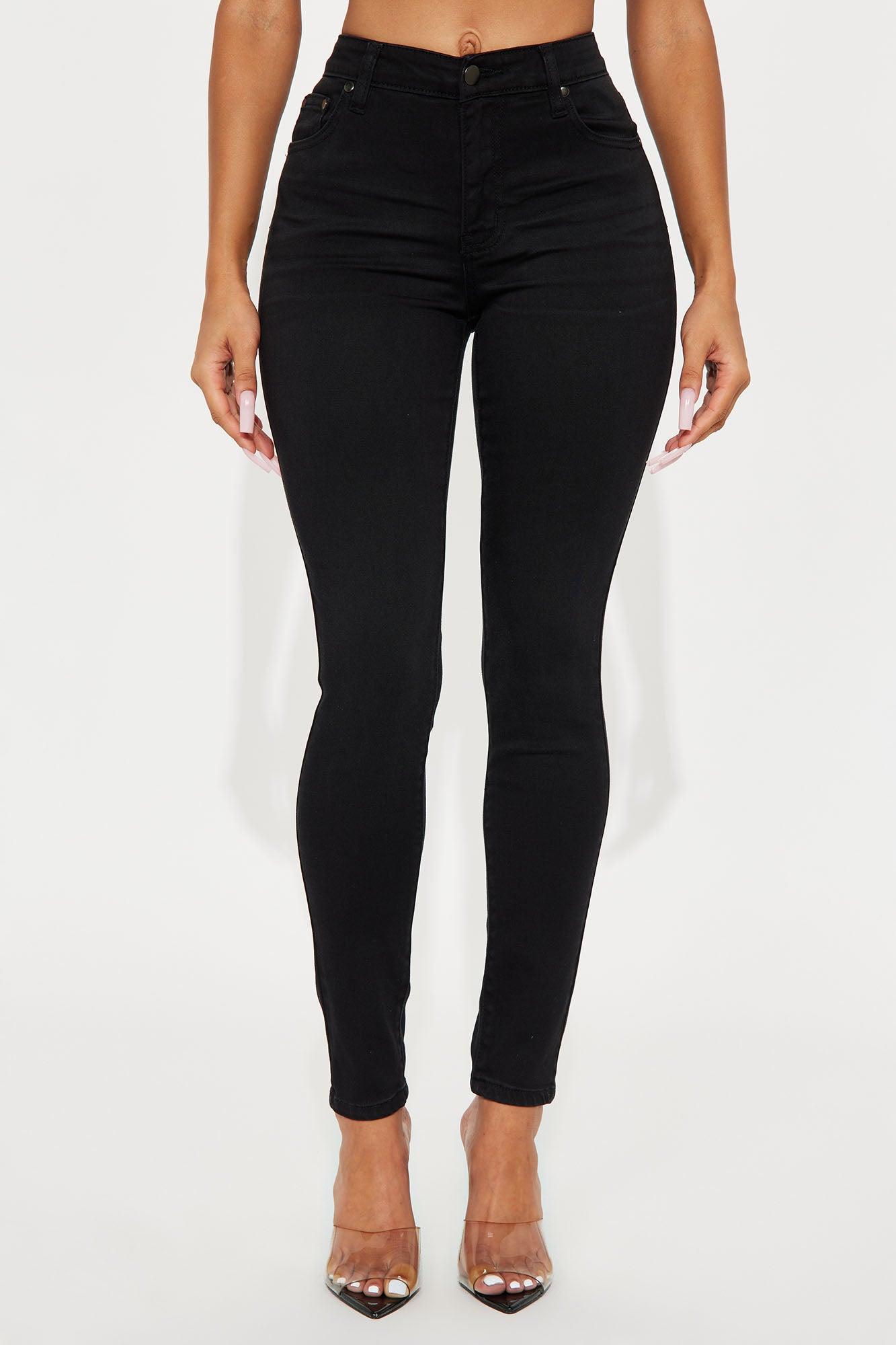 Classic Premium Mid Rise Skinny Jeans - Black Product Image
