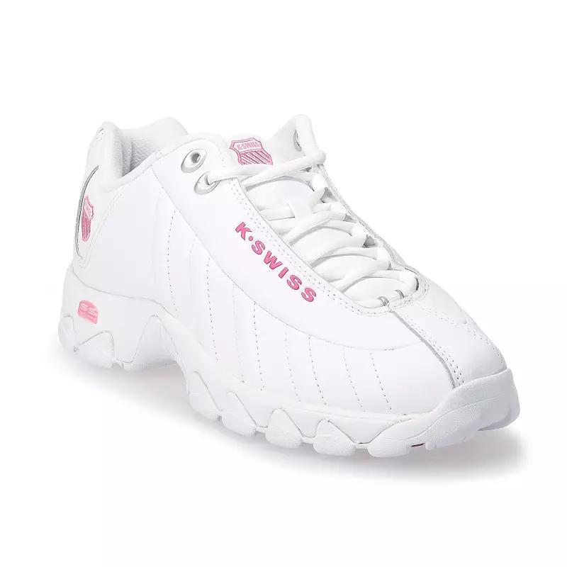 K-Swiss® ST329 CMF Women's Sneakers, Size: 8.5, White Shocking Pink Product Image