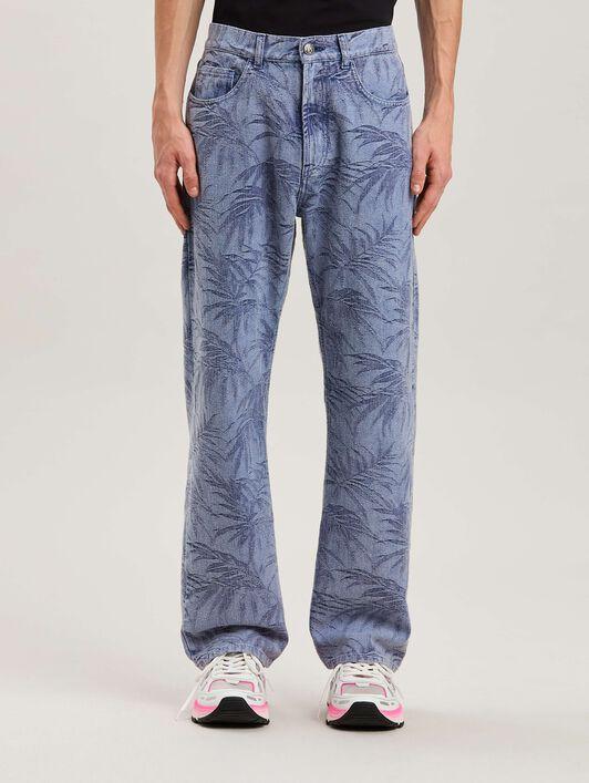 PALMS JACQUARD STRAIGHT 5 PKT LIGHT BLUE Product Image