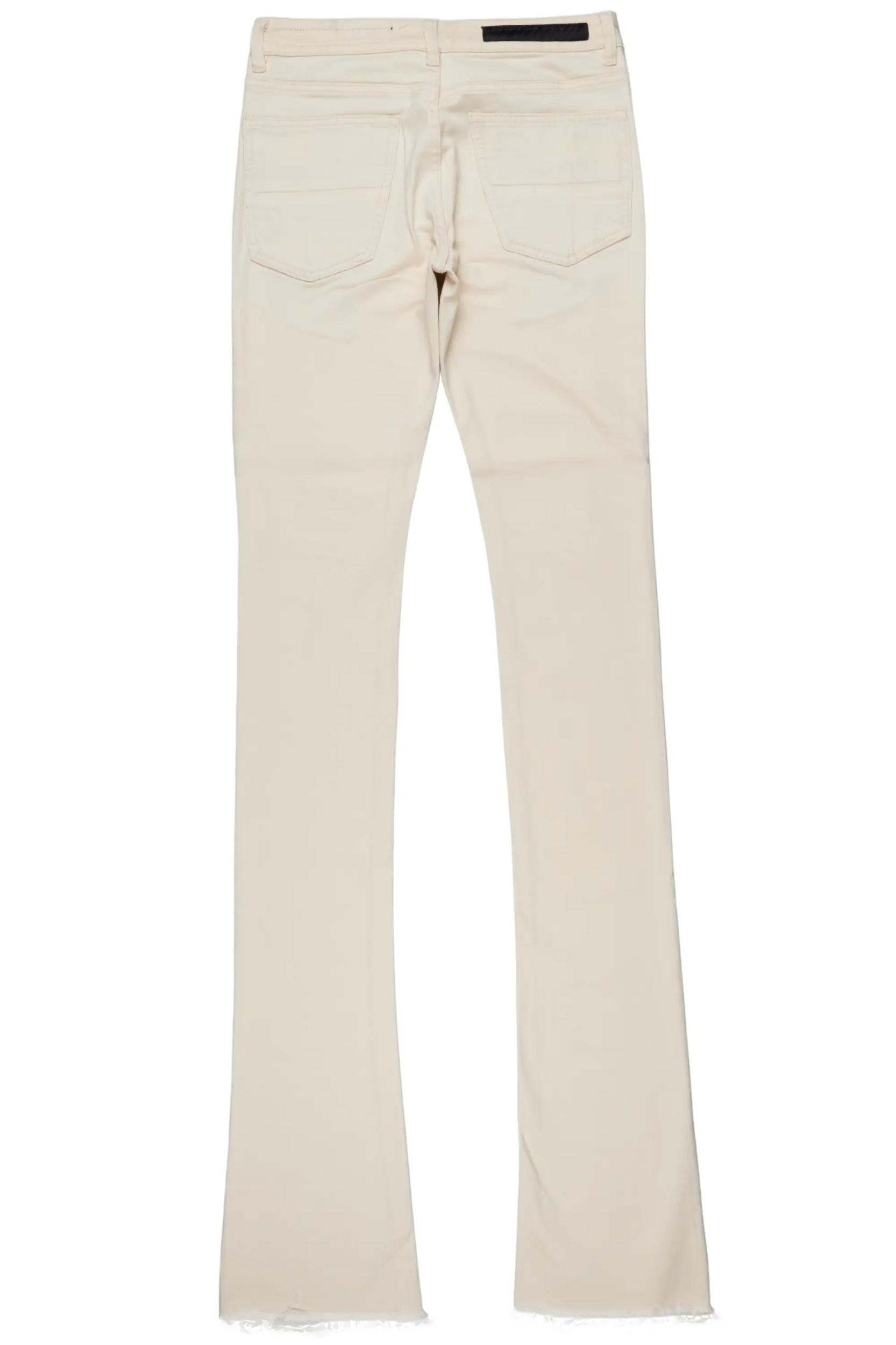 Josiah Beige Super Stacked Flare Jean Male Product Image