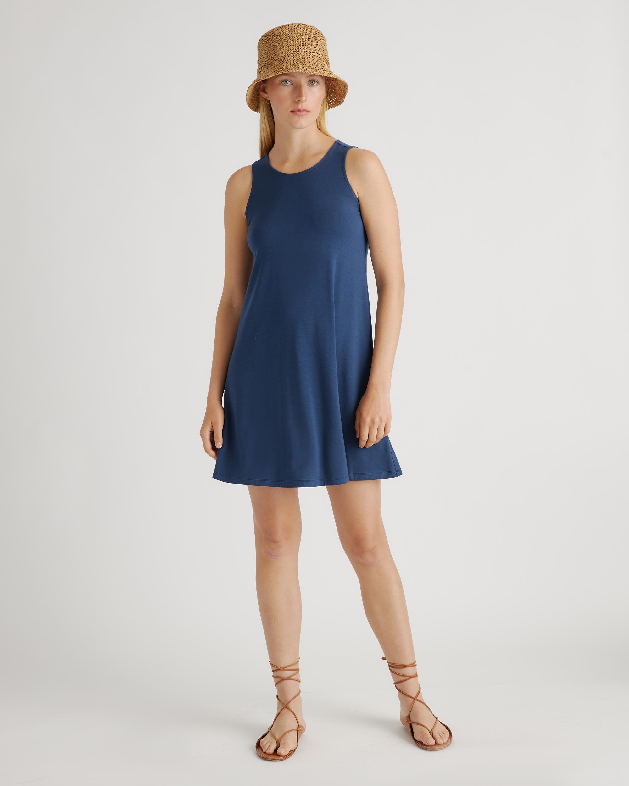 Quince | Women's Tencel Jersey Mini Swing Dress Size XS Product Image