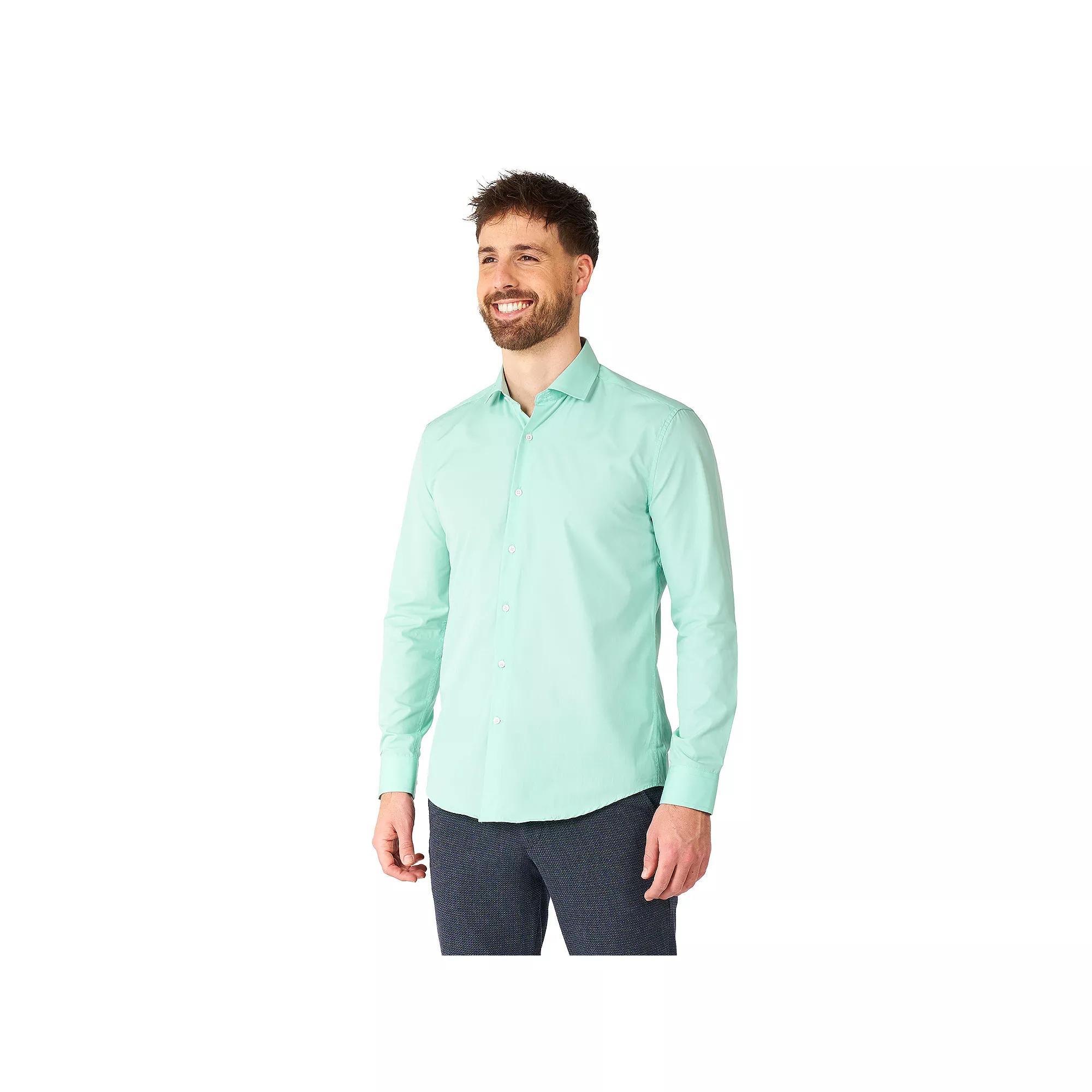 Men's OppoSuits Modern-Fit Dress Shirt, Size: Medium, Green Product Image