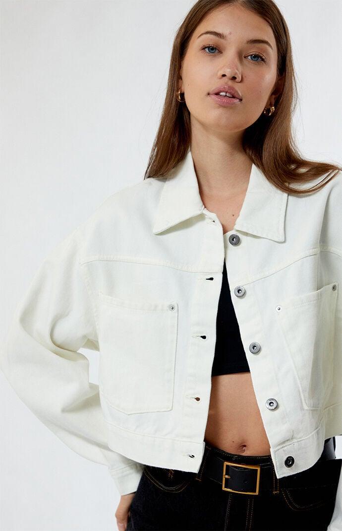 Vans Women's Raynes Cropped Trucker Jacket Product Image