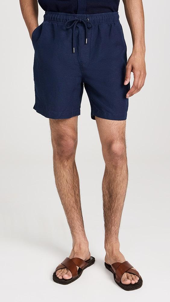 Onia Air Linen Pull-On Shorts 6" | Shopbop Product Image