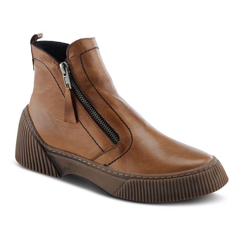 Spring Step Kelko Women's Leather Ankle Boots, Size: 40, Olive Green Product Image