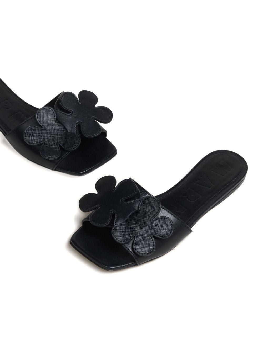 floral-appliqué slide sandals Product Image