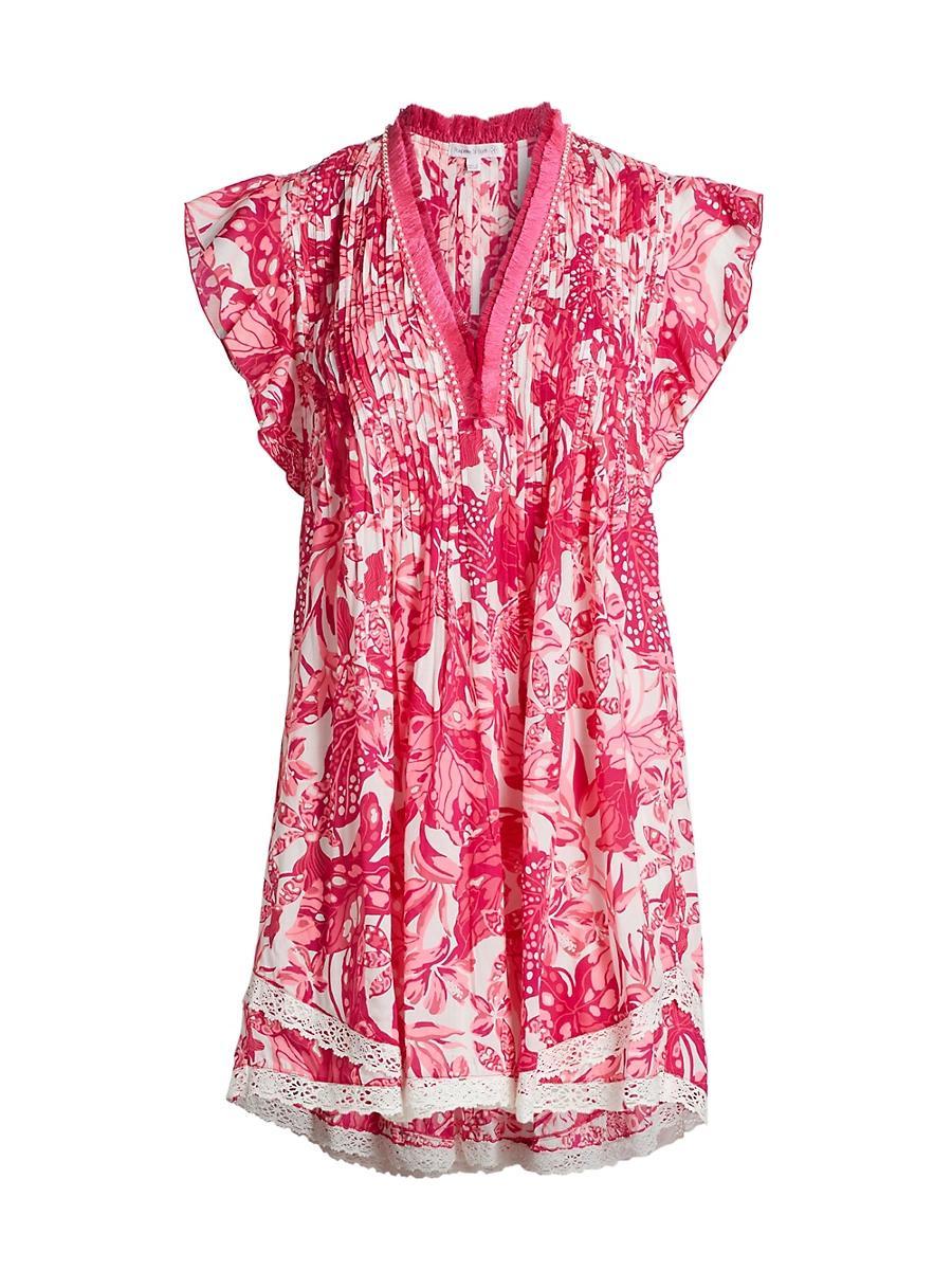 Womens Sasha Floral Minidress Product Image