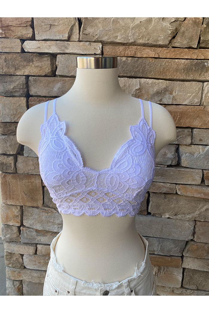 Adjustable Strap Crochet Lace Bralette Product Image
