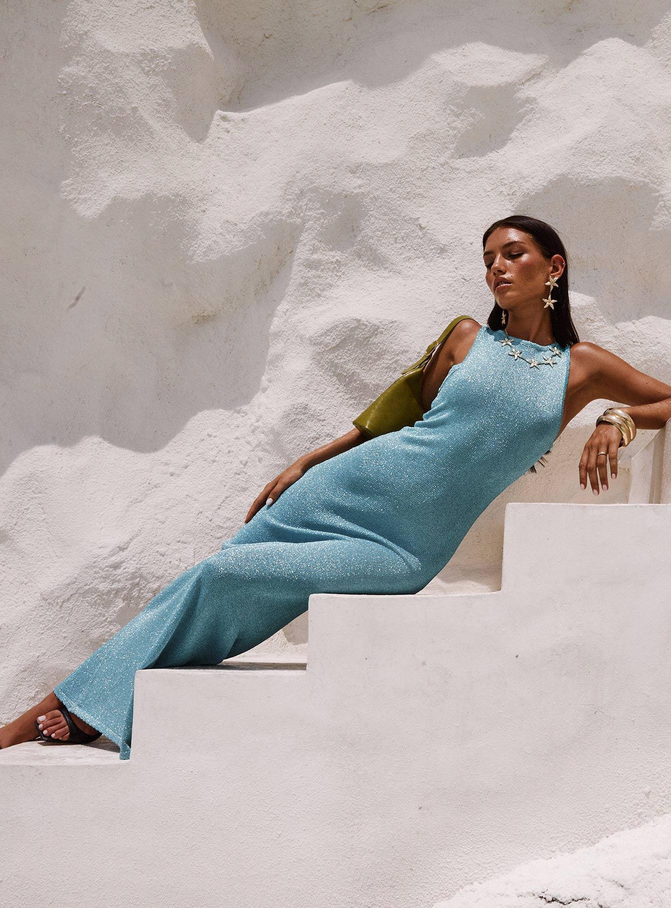 Tourista Maxi Dress Blue Product Image