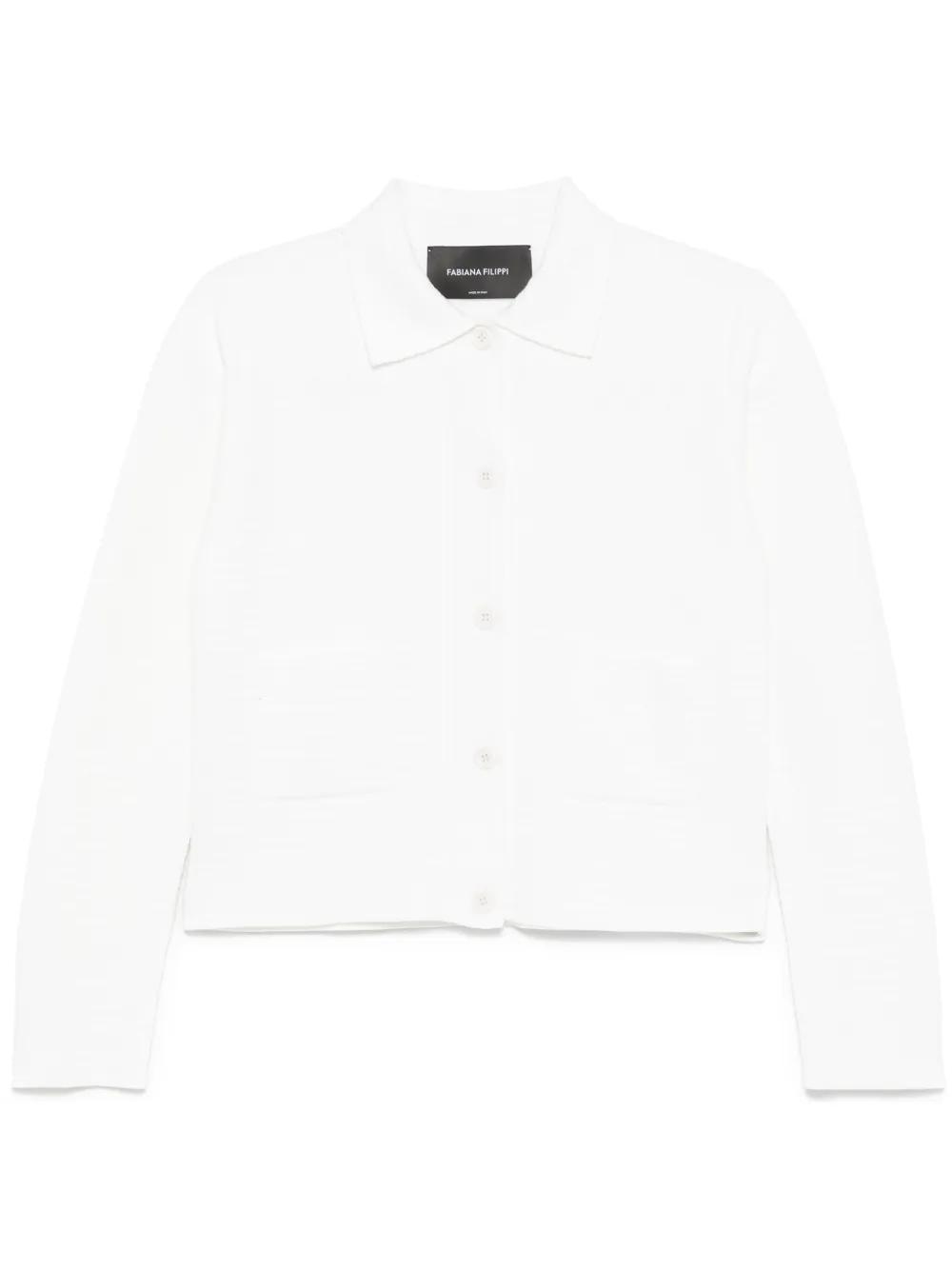 FABIANA FILIPPI Poplin Basic Shirt In  Bianco Ottico Product Image