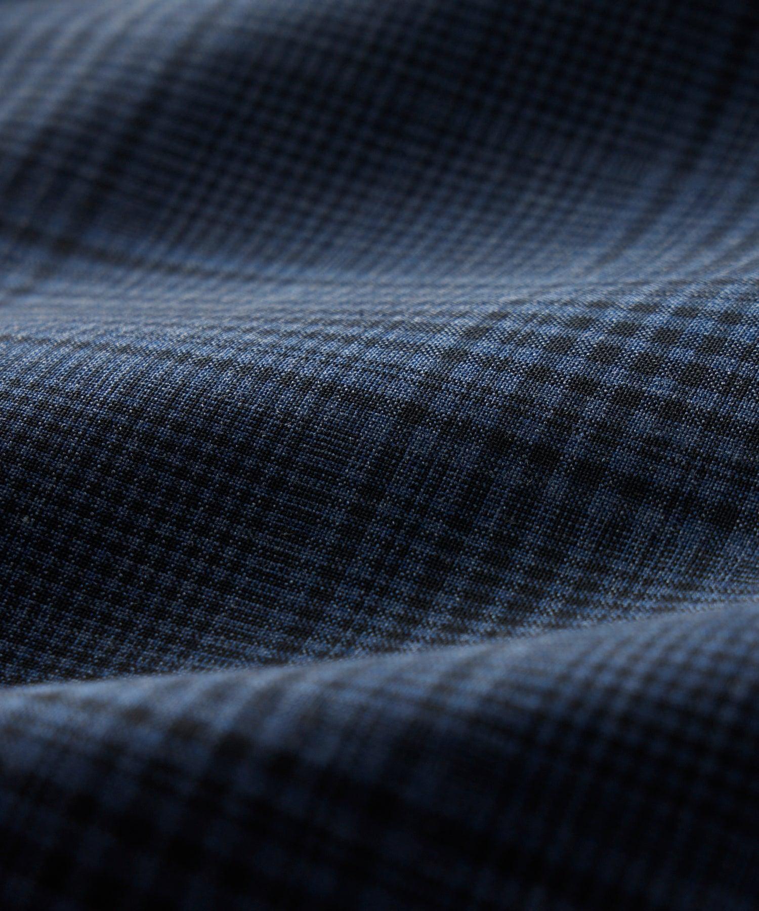 Italian Wool Side Elastic Trouser Glen Plaid Product Image