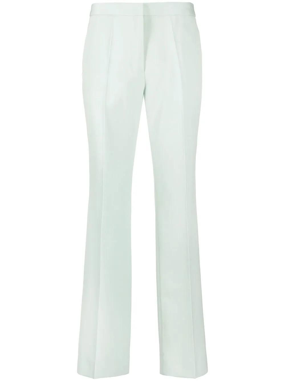 JIL SANDER Pressed-crease Tailored Trousers In Blue Product Image
