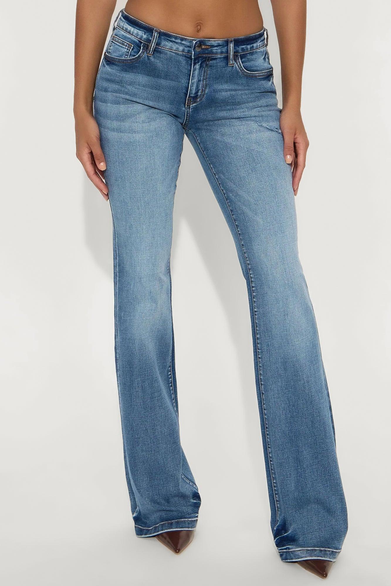 Tall Can't Compete Low Rise Stretch Bootcut Jean - Medium Wash Product Image