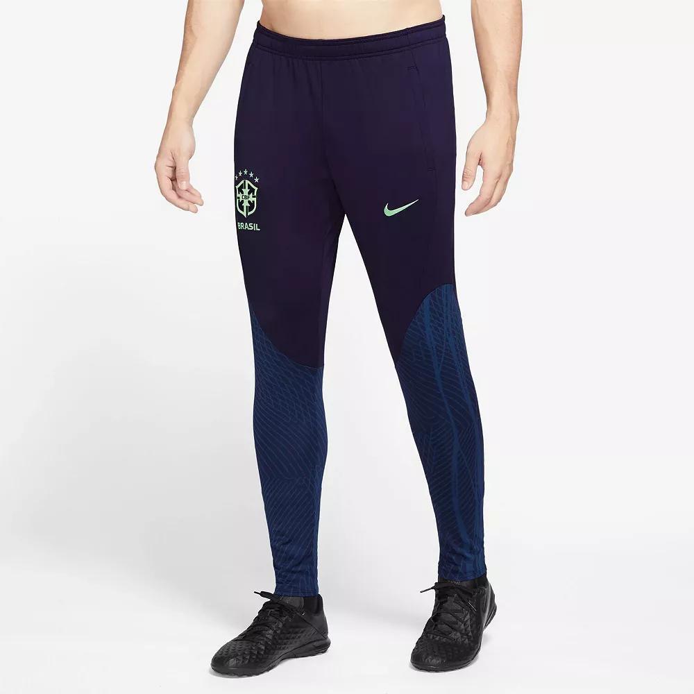 Men's Nike Navy Brazil National Team Strike Performace Track Pants, Size: 2XL, Soc Blue Product Image