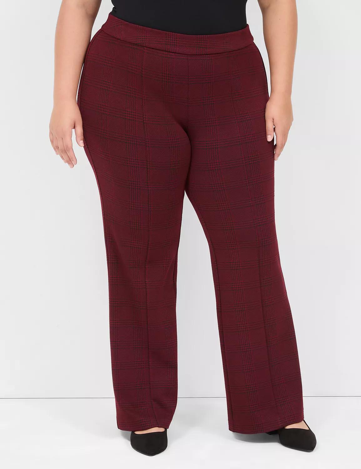 Pull-On Ponte High-Rise Flare Pant Product Image
