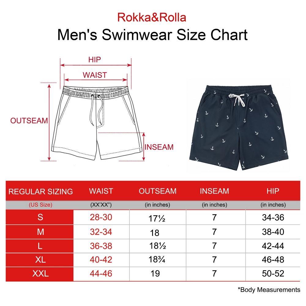 Men's Rokka&Rolla 7-in. Stretch Swim Trunks, Size: Small, Blue Product Image